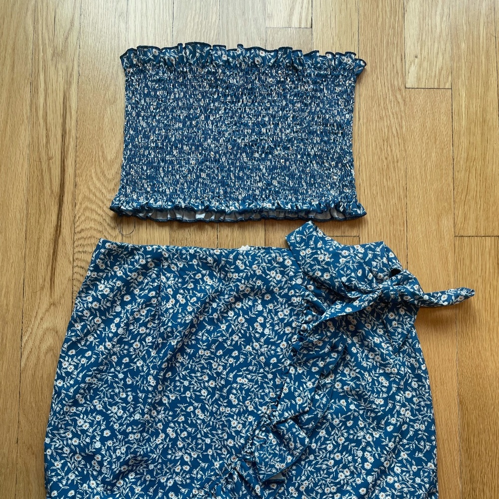 Princess Polly Two Piece Floral Set (Top & Bottom)